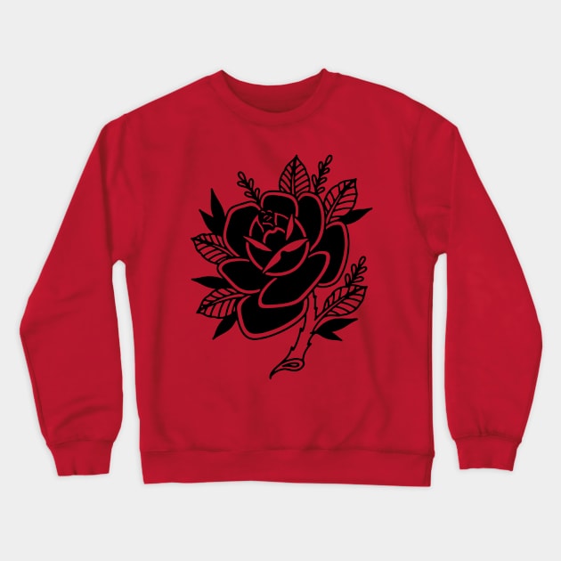 Classic Rose Crewneck Sweatshirt by Jake B